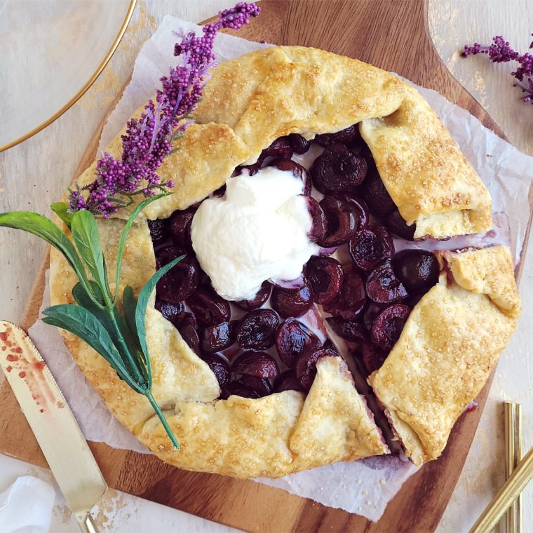 Bourbon Cherry Galette