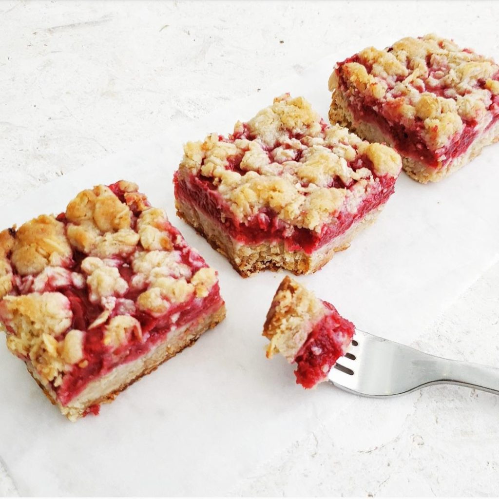functional image raspberry bars with oatmeal