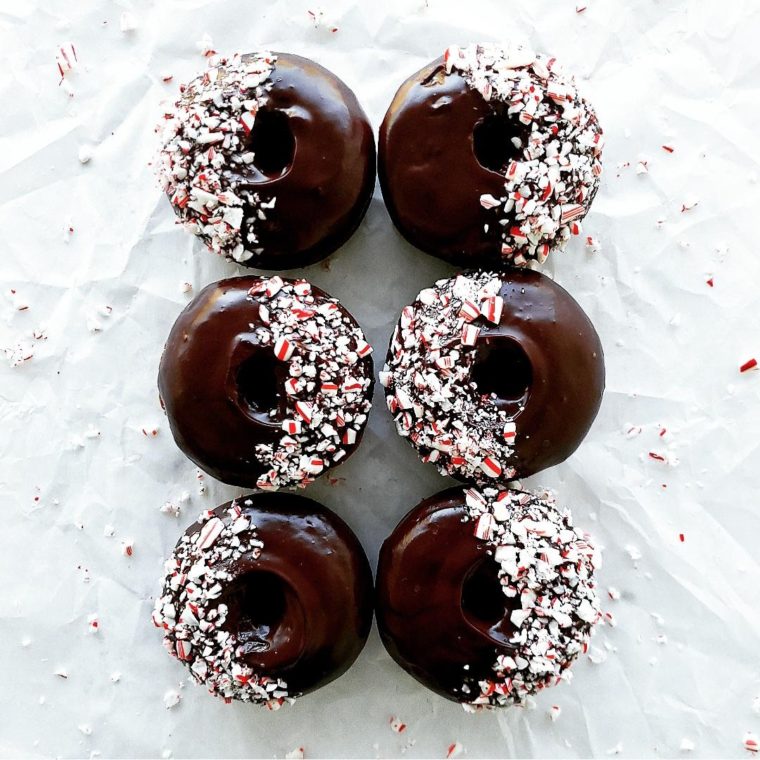 Chocolate Peppermint Donuts