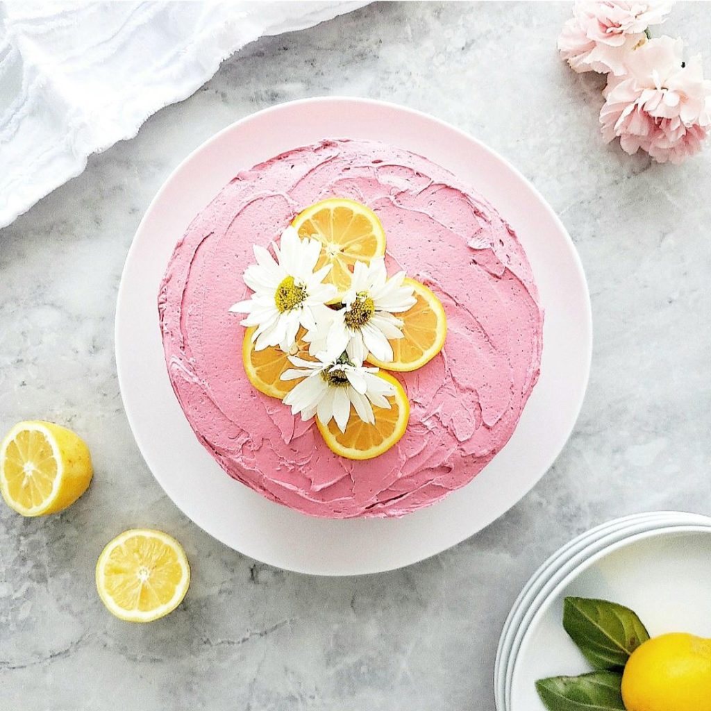 functional image southern lemon cake recipe blackberry buttercream frosting lemons daisy 