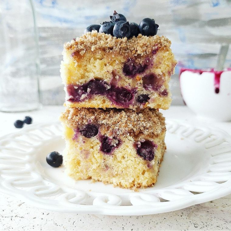 Blueberry Coffee Cake with Sour Cream