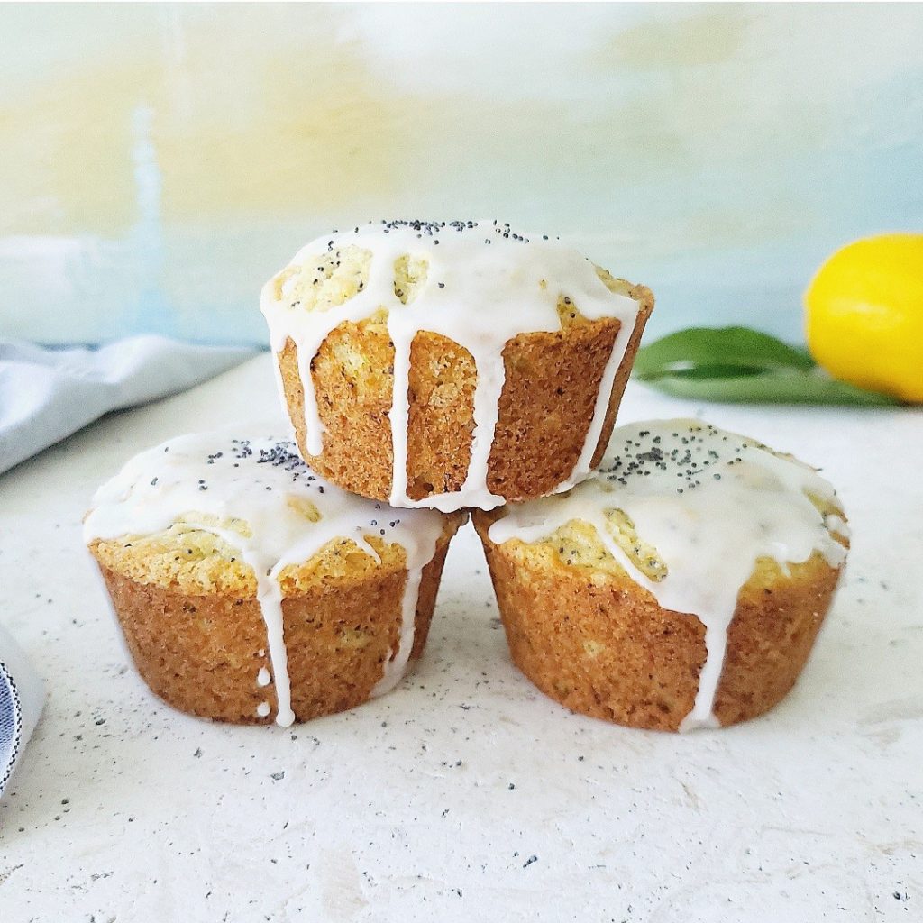 functional image lemon poppy seed muffins triangle stack lemon glaze bakery style muffins
