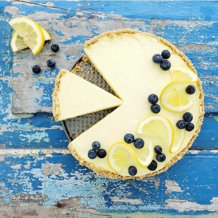 no bake lemon cheesecake with graham cracker crust