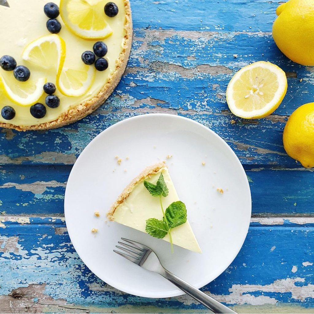 functional image no bake lemon cheesecake lemon slices graham cracker crust lemon pie