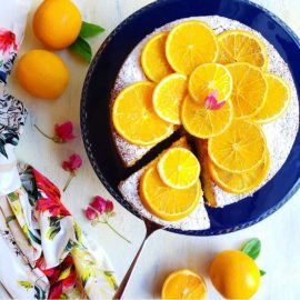 functional image cake with oranges