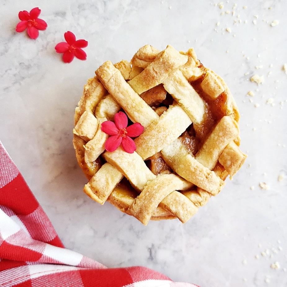 functional image jumbo muffin tin apple pies single pie with red flower