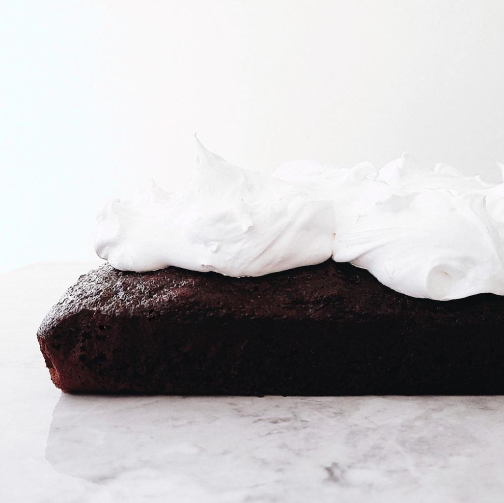 Mallow Cake Chocolate Marshmallow Cake - Whisking Wolf