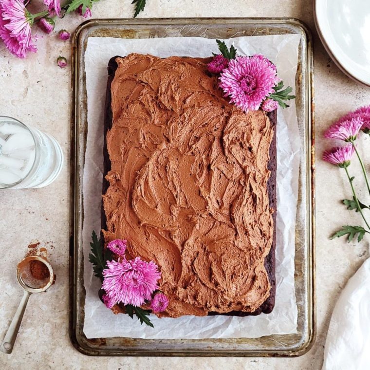 Nutella Cake with Nutella Buttercream Frosting