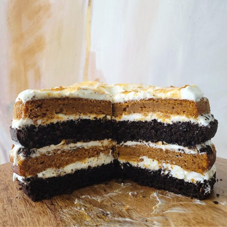 4 layer Chocolate Pumpkin Cake